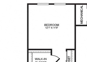 B3 floor plan at The Montgomery